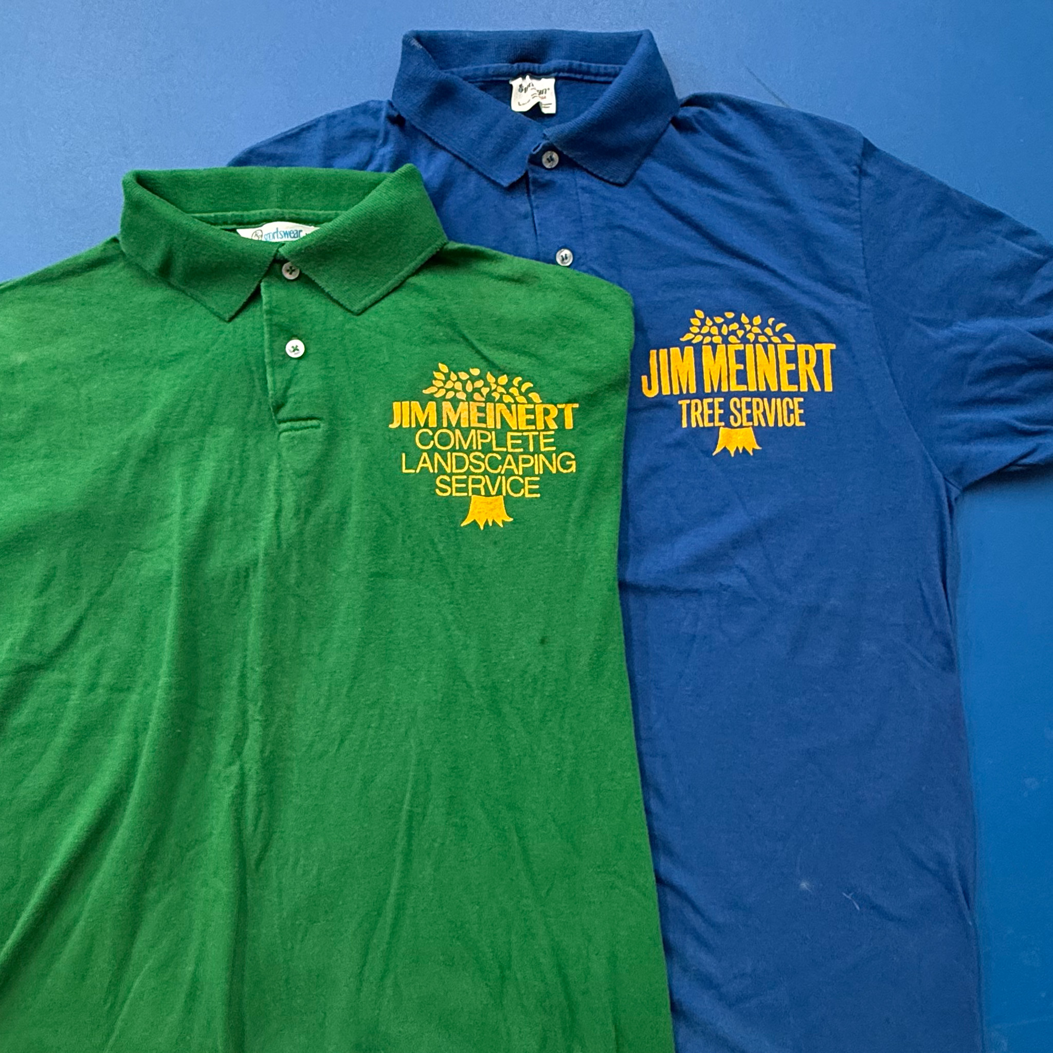 Original Jim Meinert Tree Service and Complete Landscaping Service polo shirts